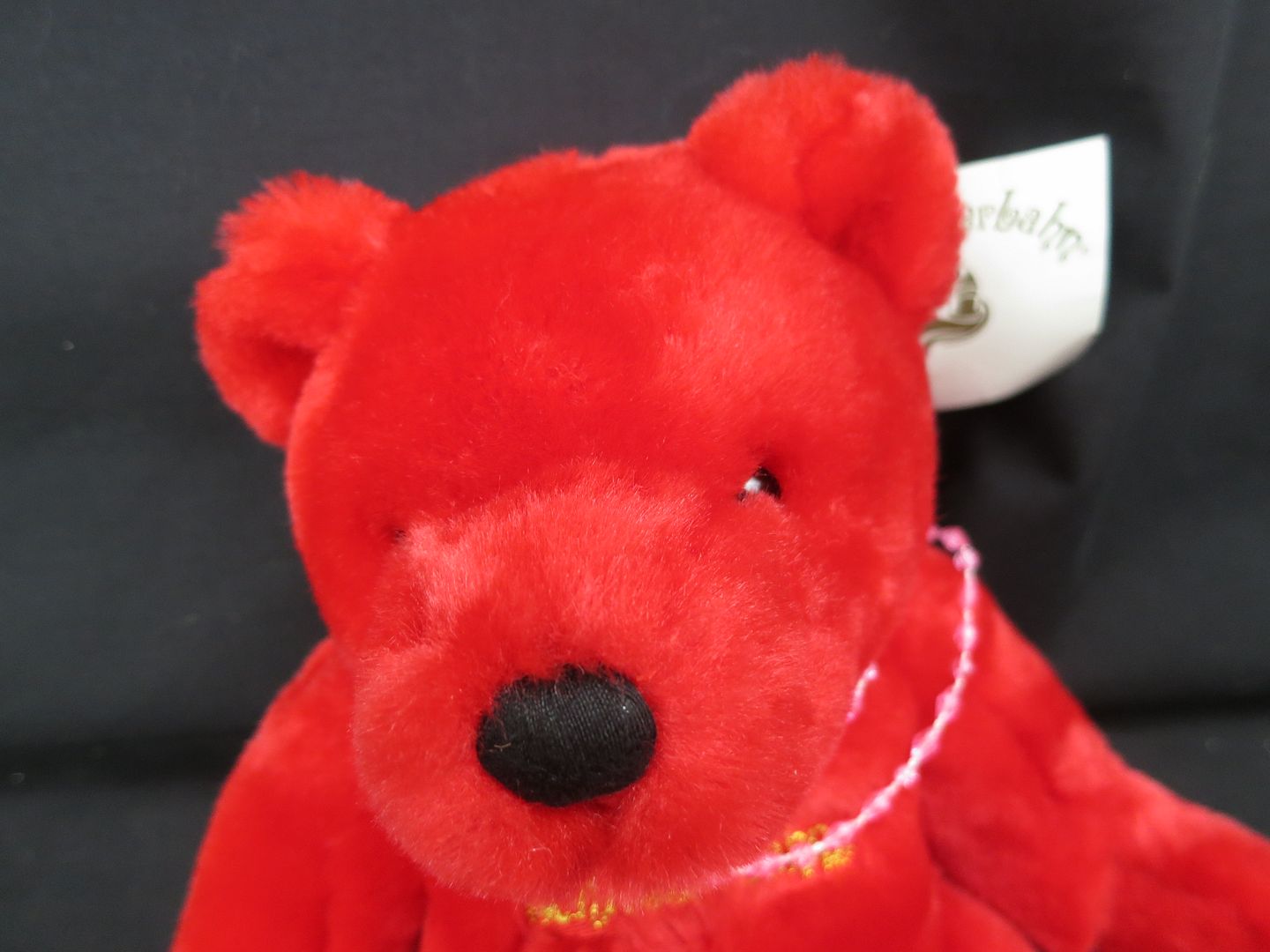 red velvet teddy bear